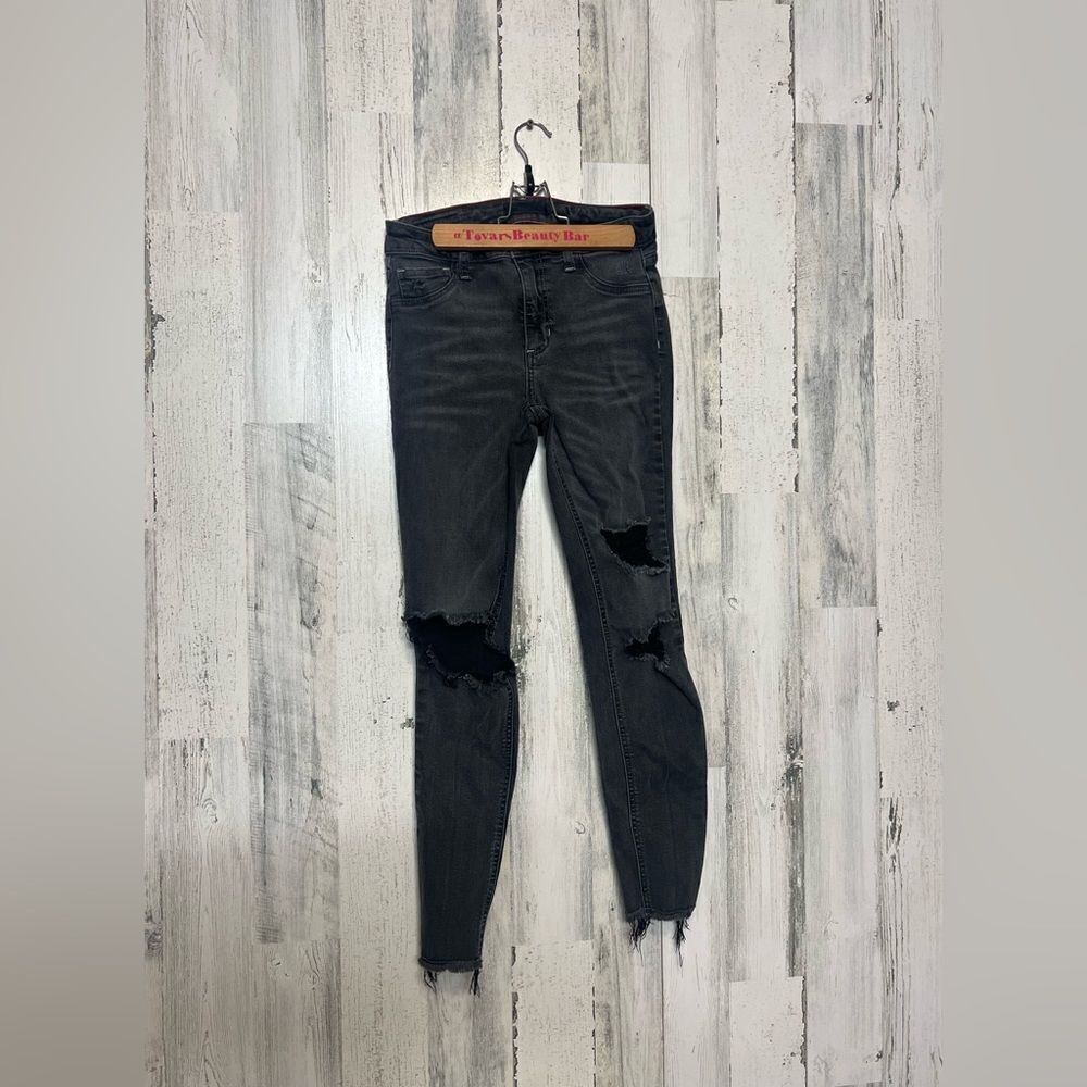 Black ripped jeans